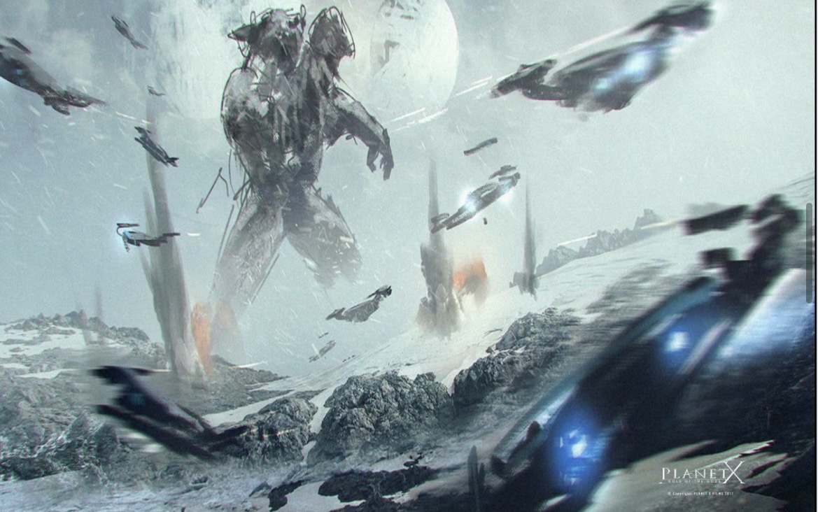 The Ice Peaks concept art from Planet X