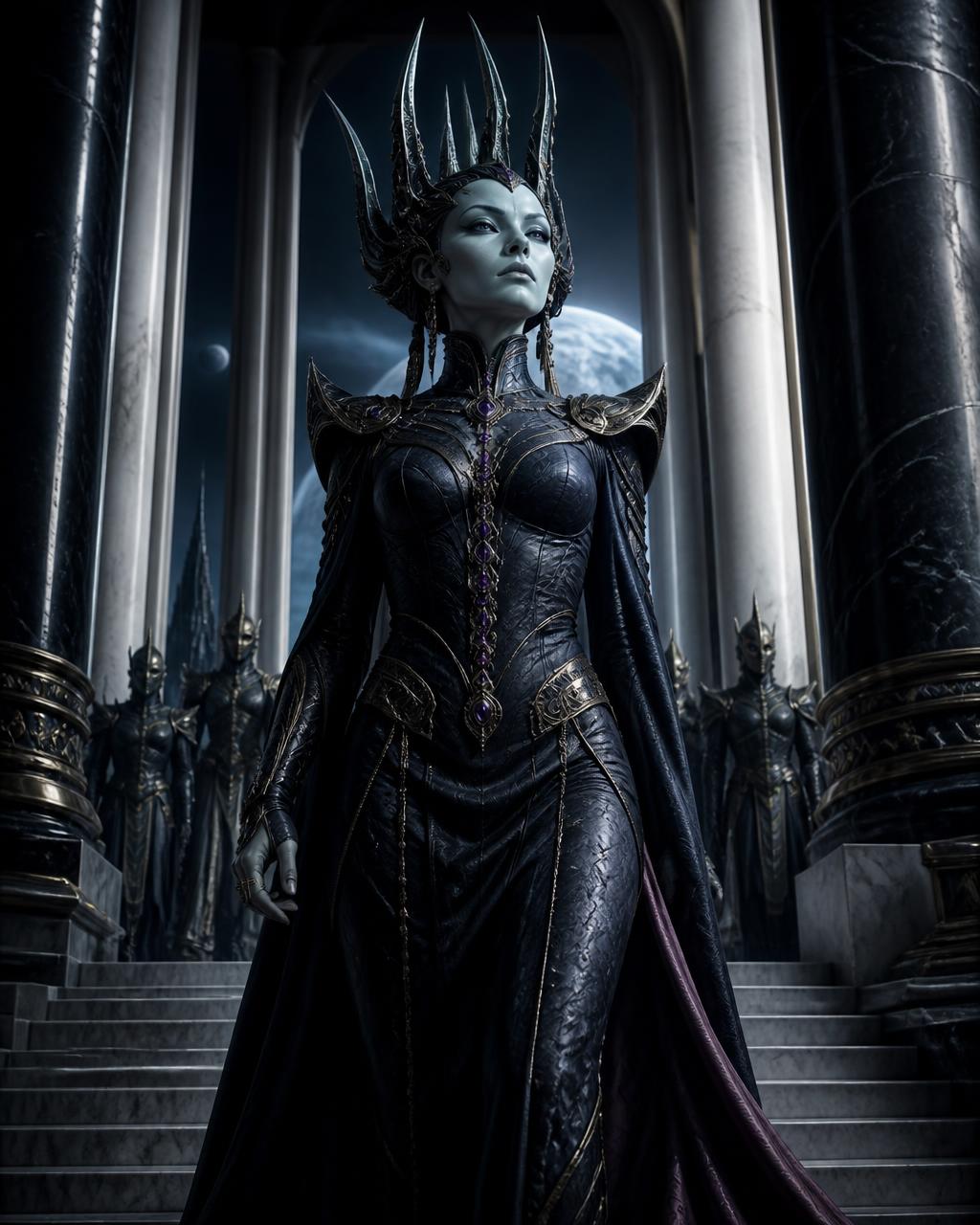 Queen Lusket concept art from Planet X